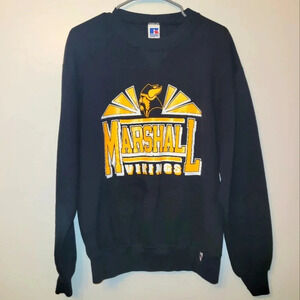 Vintage Russell Athletic MARSHALL VIKINGS Men's Lg Crewneck Sweater made in USA